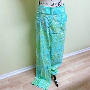 NWT Lilly Pulitzer Printed Beach Pant in Surf Blue